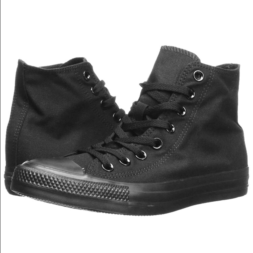 Chuck Taylor Black on Black Converse Hi-Tops